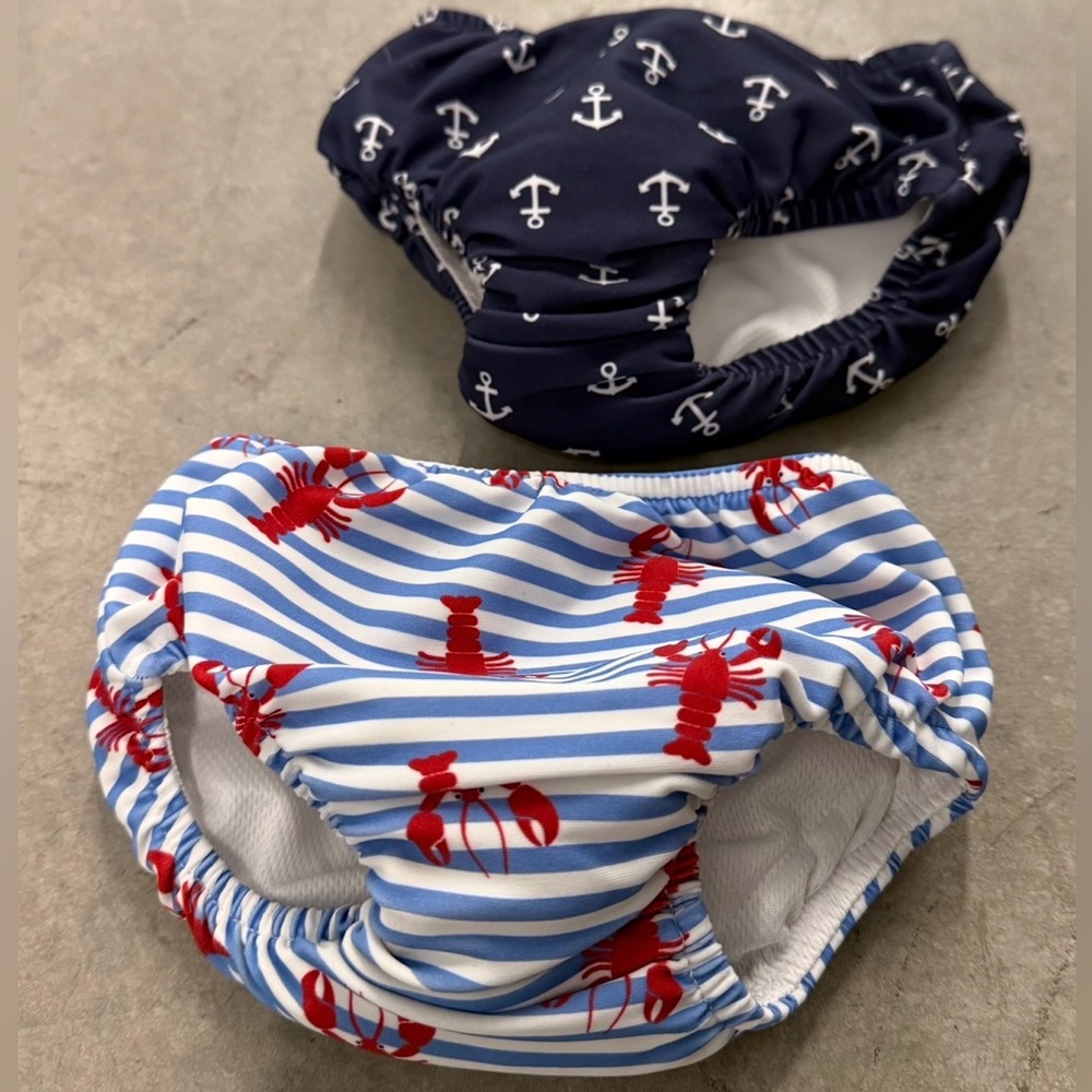 Set of 2 Swim Diapers 6-12 Months